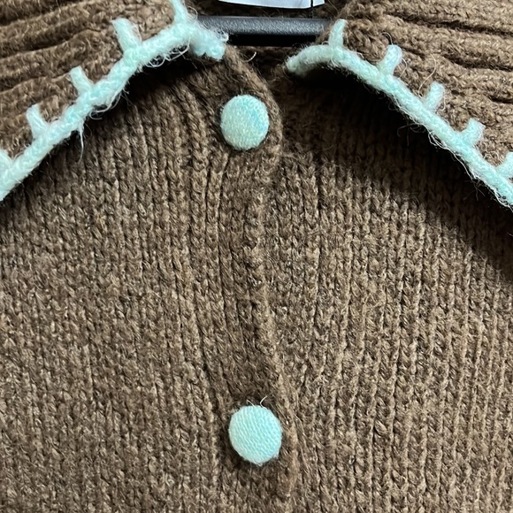 Zara Contrast Topstitching Knit Cardigan - Picture 10 of 16